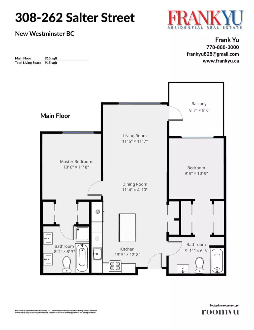floor plan in 308-262 Salter St